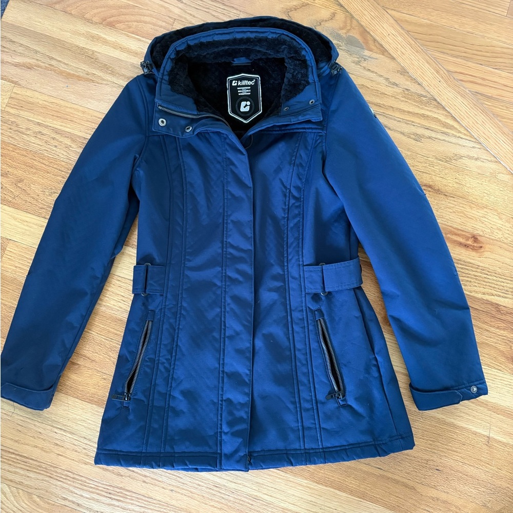 Women's Navy Blue Winter Coat